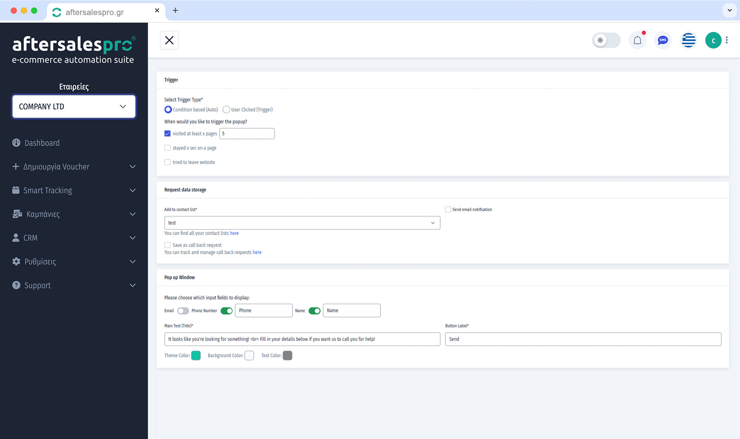 Create popup forms that will generate leads