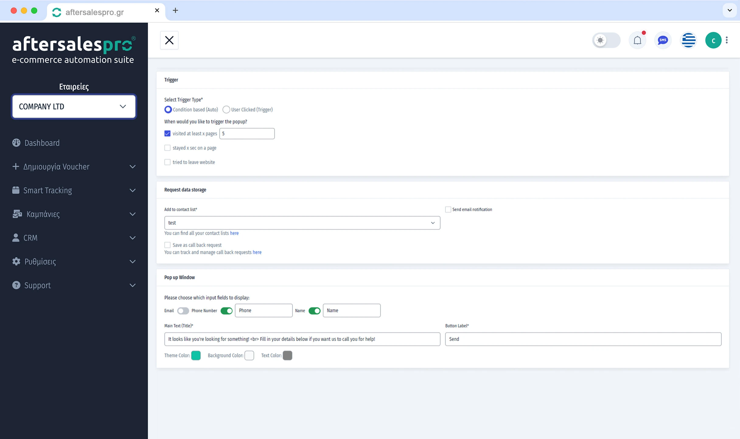 Create popup forms that will generate leads